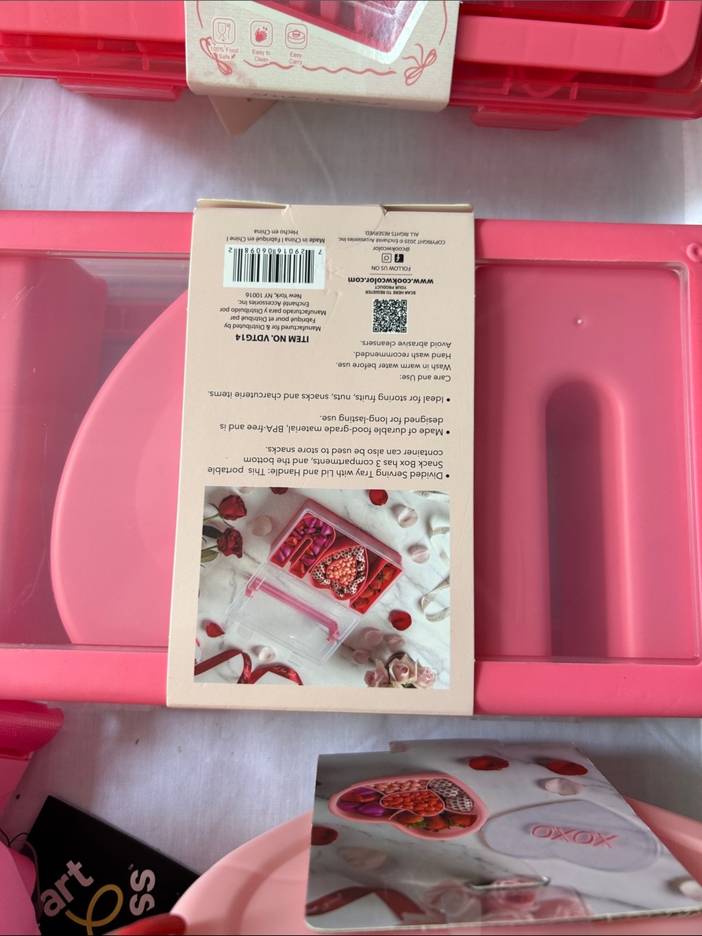CWC Pink Portable Snack & Compartment Box - Picture 2 of 2